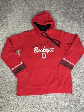 Ohio State Buckeyes Sweatshirt Mens XL Red Football Varsity Authentic Apparel